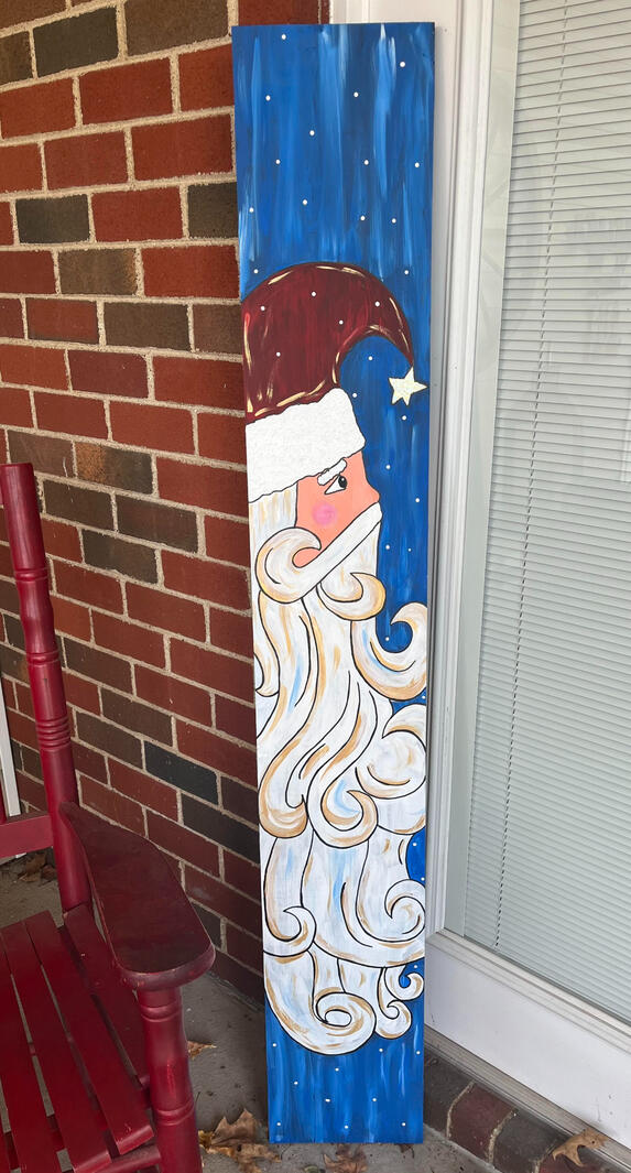 Vintage Santa Porch Leaner
